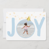 写真付きJoyl Baby Blueクリスマスカー独身のド シーズンカード (正面)