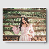 写真付きRed Roses & Pearls Quinceaenera ゲストブック (裏面)