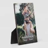 写真付エレガントき脚本、お父様の日のプレゼント フォトプラーク (側面)
