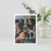 写真付結婚きのお知らせはがき 案内ポストカード (スタンド正面)