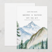 写真以外のオンライン山 セーブザデート (正面/裏面)