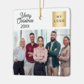 写真企業のロゴのクリモダンスマス セラミックオーナメント (左)