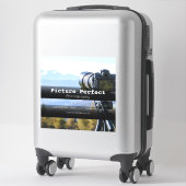 写真会社の自動車広告事業 シール (スーツケース)