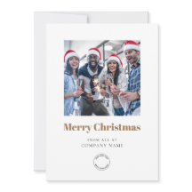 写真会社ロゴQRコード金ゴールドメリークリスマス