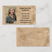 写真会社情報の名称と住所 名刺 (正面/裏面)