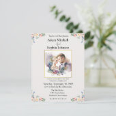 写真伝統的の結婚式の招待 (スタンド正面)