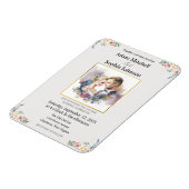 写真伝統的の結婚式の招待 マグネット (左側)