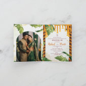 写真伝統的ヒンドゥーインディアン結婚ズ 招待状 (内部)