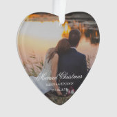 写真伝統的初めてのクリスマスエレガント オーナメント (正面)