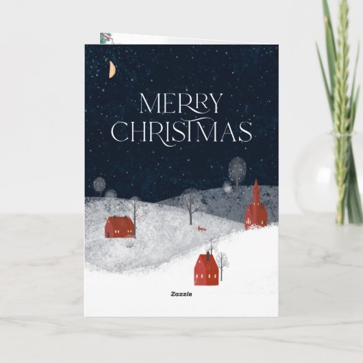 写真伝統的素朴冬のメリークリスマス シーズンカード (裏面)