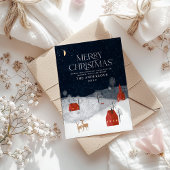 写真伝統的素朴冬のメリークリスマス シーズンカード