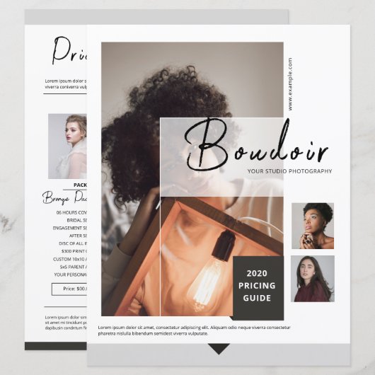 写真価格表テンプレート (正面/裏面)