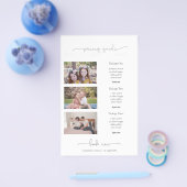 写真価格表価格ガイドマーケティング チラシ (シングル)