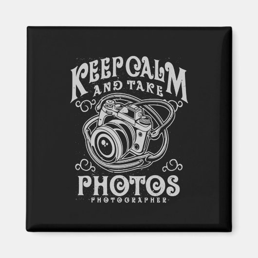 写真保者Calm And Take Photos マグネット (正面)