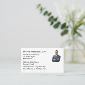 写真保険代理店名刺 名刺 (スタンド正面)