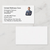 写真保険代理店名刺 名刺 (正面/裏面)