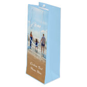 写真入りのワインギフトバッグ　名前を入れる ワインギフトバッグ (裏面アングル)