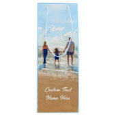 写真入りのワインギフトバッグ　名前を入れる ワインギフトバッグ (正面)