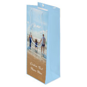 写真入りのワインギフトバッグ　名前を入れる ワインギフトバッグ (正面アングル)