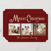 写真入りオリジナルクリスマスカード シーズンカード (正面/裏面)