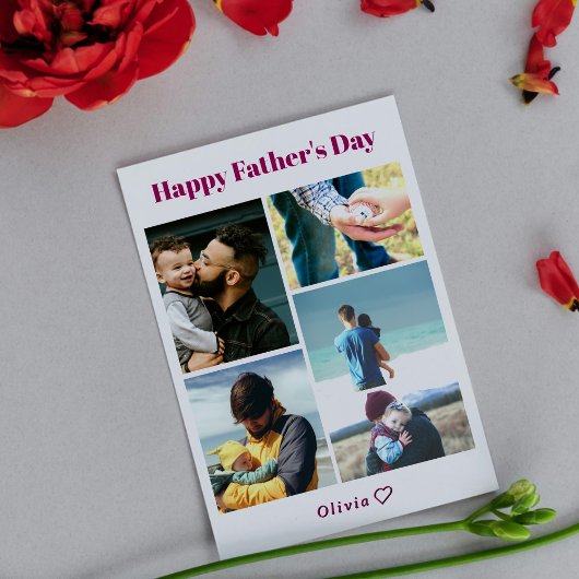 写真入りオリジナル父の日カード シーズンカード