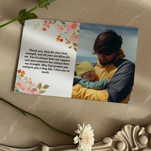 写真入りオリジナル父の日カード シーズンカード