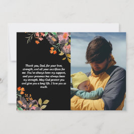 写真入りオリジナル父の日カード シーズンカード