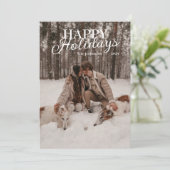 写真入りオリジナル ハッピーホリデーズカード シーズンカード (スタンド正面)