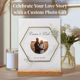 写真入りオーダーメイド結婚式アクリルブロック アクリルサイン