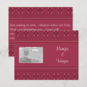 写真入りグリーティングカード（封筒付き） 招待状 (正面/裏面)