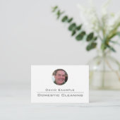 写真入りハウスクリーニング 名刺 (スタンド正面)