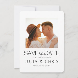 写真入り ヴェラム 結婚式 Save the Date カード