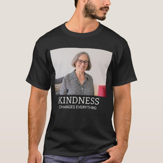 写真入り 写真+テキストのオーダーメイド服 Tシャツ (正面)