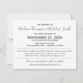 写真入り 変更のお知らせ カード 横型 モダン (裏面)