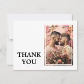 写真入りLGBTQ+ レインボーラブバード サンキューカード (正面)