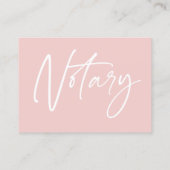 写真公モダン証人署名エージェントありがとう 名刺 (裏面)