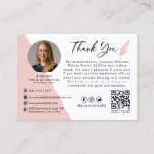 写真公モダン証人署名エージェントありがとう  名刺 (正面)