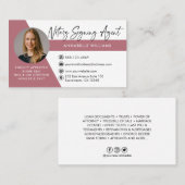 写真公モダン証署名業者  名刺 (正面/裏面)