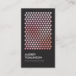 写真円のパターン（縦） 名刺