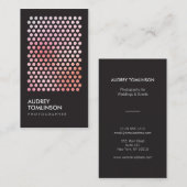 写真円のパターン（縦） 名刺 (正面/裏面)