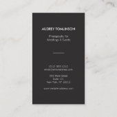 写真円のパターン（縦） 名刺 (裏面)