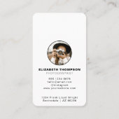 写真写スタイリッシュ真者QRコード 名刺 (裏面)