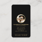 写真写スタイリッシュ真者QRコード 名刺 (裏面)