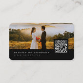 写真写スタイリッシュ真者QRコード 名刺 (正面)