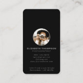 写真写スタイリッシュ真者QRコード 名刺 (裏面)