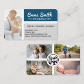 写真写真 – ロゴの追パーソナライズされた加 名刺 (正面/裏面)