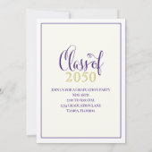 写真出モダン家シンプル金ゴールド科 招待状 (裏面)