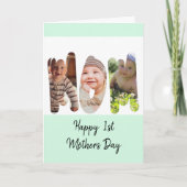 写真初の母の日  カード (正面)