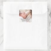 写真初の聖餐式ミニマルDIY スクエアシール (バッグ)