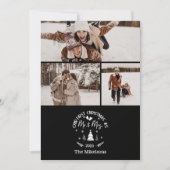 写真初めてのクリスマス3名 シーズンカード (正面)